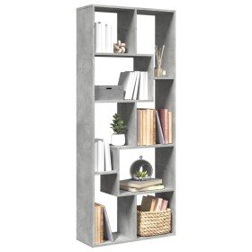Librería divisora madera ingeniería gris hormigón 67x25x161,5cm en Librerías y estanterías | Comprar online en Foru.es