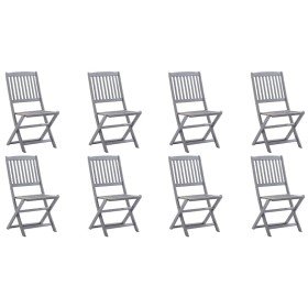 Sillas de jardín plegables 8 uds madera maciza acacia en Sillas de jardín | Comprar online en Foru.es