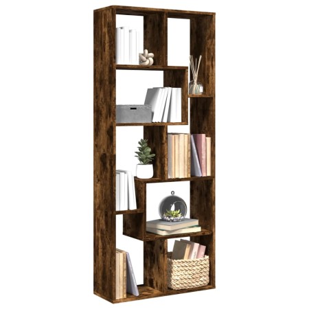 Librería divisora madera ingeniería roble ahumado 67x25x161,5cm en Librerías y estanterías | Comprar online en Foru.es