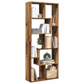 Librería divisora madera ingeniería envejecida 67x25x161,5 cm en Librerías y estanterías | Comprar online en Foru.es