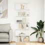 Librería divisor 6 niveles madera ingeniería blanco 70x24x193cm en Librerías y estanterías | Comprar online en Foru.es
