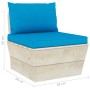 Muebles de jardín de palets 6 piezas y cojines madera de abeto de vidaXL, Conjuntos de jardín - Ref: Foro24-3063520, Precio: ...