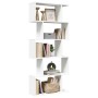 Librería biombo de 5 niveles, blanca, 70 x 24 x 161 cm, madera de ingeniería en Librerías y estanterías | Comprar online en Foru