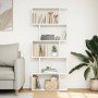 Librería biombo de 5 niveles, blanca, 70 x 24 x 161 cm, madera de ingeniería en Librerías y estanterías | Comprar online en Foru