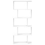 Librería biombo de 5 niveles, blanca, 70 x 24 x 161 cm, madera de ingeniería en Librerías y estanterías | Comprar online en Foru
