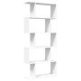 Librería biombo de 5 niveles, blanca, 70 x 24 x 161 cm, madera de ingeniería en Librerías y estanterías | Comprar online en Foru
