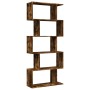 Librería divisora 5 niveles madera roble ahumado 70x24x161 cm en Librerías y estanterías | Comprar online en Foru.es