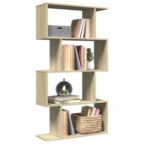 Librería divisora 4 niveles madera roble Sonoma 70x24x129 cm en Librerías y estanterías | Comprar online en Foru.es