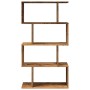 Librería divisora 4 niveles madera envejecida 70x24x129 cm en Librerías y estanterías | Comprar online en Foru.es