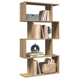 Librería divisora 4 niveles madera roble artisan 70x24x129 cm en Librerías y estanterías | Comprar online en Foru.es