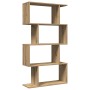 Librería divisora 4 niveles madera roble artisan 70x24x129 cm en Librerías y estanterías | Comprar online en Foru.es