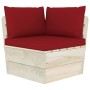 Muebles de jardín de palés 6 piezas y cojines madera de abeto de vidaXL, Conjuntos de jardín - Ref: Foro24-3063525, Precio: 5...
