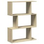 Librería divisora 3 niveles madera roble Sonoma 70x24x97 cm en Librerías y estanterías | Comprar online en Foru.es