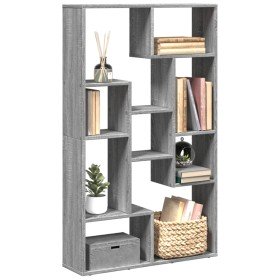 Estantería de madera de ingeniería gris Sonoma 72x20x120 cm en Librerías y estanterías | Comprar online en Foru.es