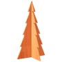 Árbol de Navidad de adorno madera maciza pino marrón cera 80 cm en Decoración Festiva y Estacional | Comprar online en Foru.es