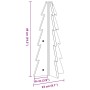 Árbol de Navidad de adorno madera maciza pino marrón cera 49 cm en Decoración Festiva y Estacional | Comprar online en Foru.es