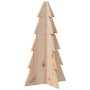Árbol de Navidad de madera de adorno madera maciza pino 69,5 cm en Decoración Festiva y Estacional | Comprar online en Foru.es