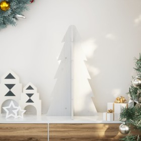 Árbol de Navidad de adorno madera maciza pino blanco 69,5 cm en Decoración Festiva y Estacional | Comprar online en Foru.es