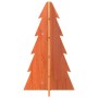 Árbol Navidad de adorno madera maciza pino marrón cera 69,5 cm en Decoración Festiva y Estacional | Comprar online en Foru.es