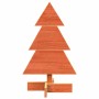 Árbol de Navidad de adorno madera maciza pino marrón cera 60 cm en Decoración Festiva y Estacional | Comprar online en Foru.es