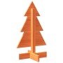 Árbol de Navidad de adorno madera maciza pino marrón cera 60 cm en Decoración Festiva y Estacional | Comprar online en Foru.es