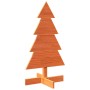 Árbol de Navidad de adorno madera maciza pino marrón cera 80 cm en Decoración Festiva y Estacional | Comprar online en Foru.es