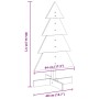Árbol de Navidad de adorno madera maciza pino marrón cera 80 cm en Decoración Festiva y Estacional | Comprar online en Foru.es