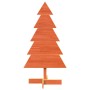 Árbol Navidad de adorno madera maciza pino marrón cera 100 cm en Decoración Festiva y Estacional | Comprar online en Foru.es
