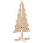 Árbol de Navidad de madera de adorno madera maciza pino 120 cm en Decoración Festiva y Estacional | Comprar online en Foru.es