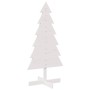 Árbol de Navidad de adorno madera maciza pino blanco 120 cm en Decoración Festiva y Estacional | Comprar online en Foru.es