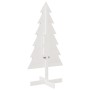 Árbol de Navidad de adorno madera maciza pino blanco 120 cm en Decoración Festiva y Estacional | Comprar online en Foru.es