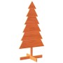Árbol Navidad de adorno madera maciza pino marrón cera 120 cm en Decoración Festiva y Estacional | Comprar online en Foru.es