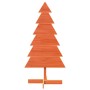 Árbol Navidad de adorno madera maciza pino marrón cera 120 cm en Decoración Festiva y Estacional | Comprar online en Foru.es