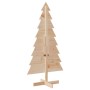 Árbol de Navidad de madera de adorno madera maciza pino 150 cm en Decoración Festiva y Estacional | Comprar online en Foru.es