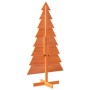 Árbol Navidad de adorno madera maciza pino marrón cera 150 cm en Decoración Festiva y Estacional | Comprar online en Foru.es