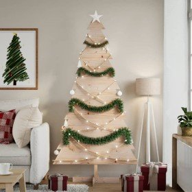 Árbol de Navidad de madera de adorno madera maciza pino 180 cm en Decoración Festiva y Estacional | Comprar online en Foru.es