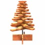Árbol de Navidad de adorno madera maciza pino marrón cera 60 cm en Decoración Festiva y Estacional | Comprar online en Foru.es