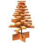 Árbol de Navidad de adorno madera maciza pino marrón cera 60 cm en Decoración Festiva y Estacional | Comprar online en Foru.es