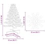 Árbol Navidad de adorno madera maciza pino blanco 80 cm en Decoración Festiva y Estacional | Comprar online en Foru.es