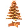 Árbol de Navidad de adorno madera maciza pino marrón cera 80 cm en Decoración Festiva y Estacional | Comprar online en Foru.es