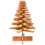 Árbol de Navidad de adorno madera maciza pino marrón cera 80 cm en Decoración Festiva y Estacional | Comprar online en Foru.es