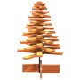 Árbol de Navidad de adorno madera maciza pino marrón cera 80 cm en Decoración Festiva y Estacional | Comprar online en Foru.es