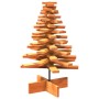 Árbol de Navidad de adorno madera maciza pino marrón cera 80 cm en Decoración Festiva y Estacional | Comprar online en Foru.es