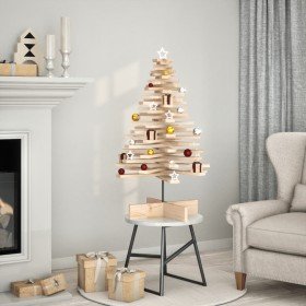 Árbol de Navidad de madera de adorno madera maciza pino 100 cm en Decoración Festiva y Estacional | Comprar online en Foru.es