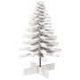 Árbol de Navidad de adorno madera maciza pino blanco 100 cm en Decoración Festiva y Estacional | Comprar online en Foru.es