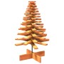 Árbol Navidad de adorno madera maciza pino marrón cera 100 cm en Decoración Festiva y Estacional | Comprar online en Foru.es