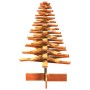 Árbol Navidad de adorno madera maciza pino marrón cera 100 cm en Decoración Festiva y Estacional | Comprar online en Foru.es