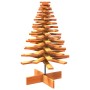 Árbol Navidad de adorno madera maciza pino marrón cera 100 cm en Decoración Festiva y Estacional | Comprar online en Foru.es