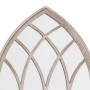 Espejo de jardín hierro color arena para exterior 100x45 cm de vidaXL, Espejos - Ref: Foro24-318361, Precio: 106,53 €, Descue...