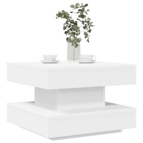 Mesa de centro giratoria 360 grados blanco 50x50x34,5 cm en Mesas de centro | Comprar online en Foru.es